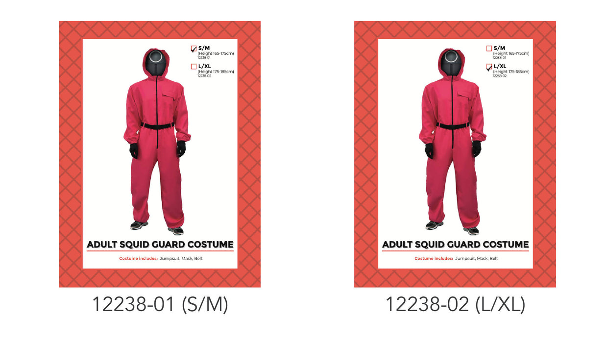 Adult Red Guard Costume Circle Pink