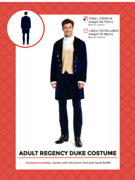 Adult Regency Duke Costume