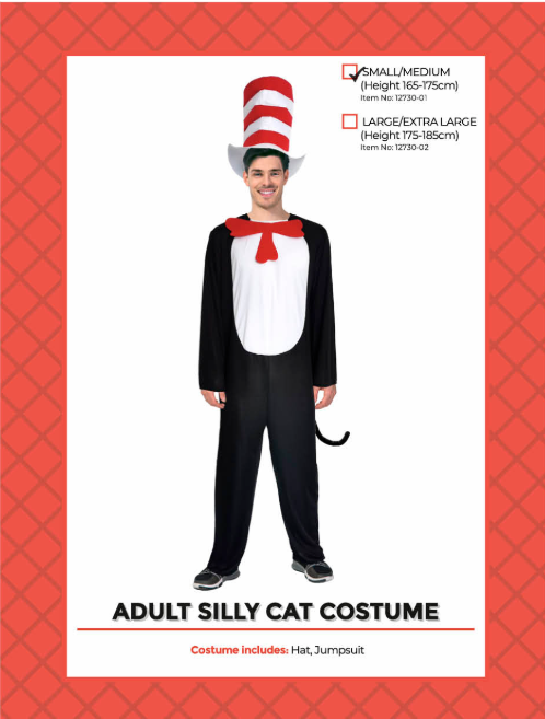 Silly Cat Jumpsuit Costume Small/Medium