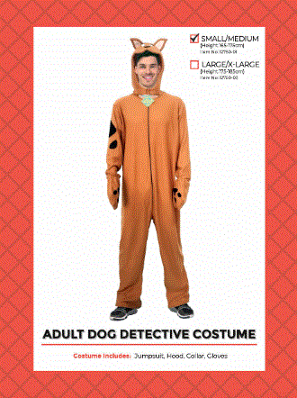 Adult Dog Detective Costume