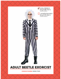 Adult Beetle Exorcist Costume S/M