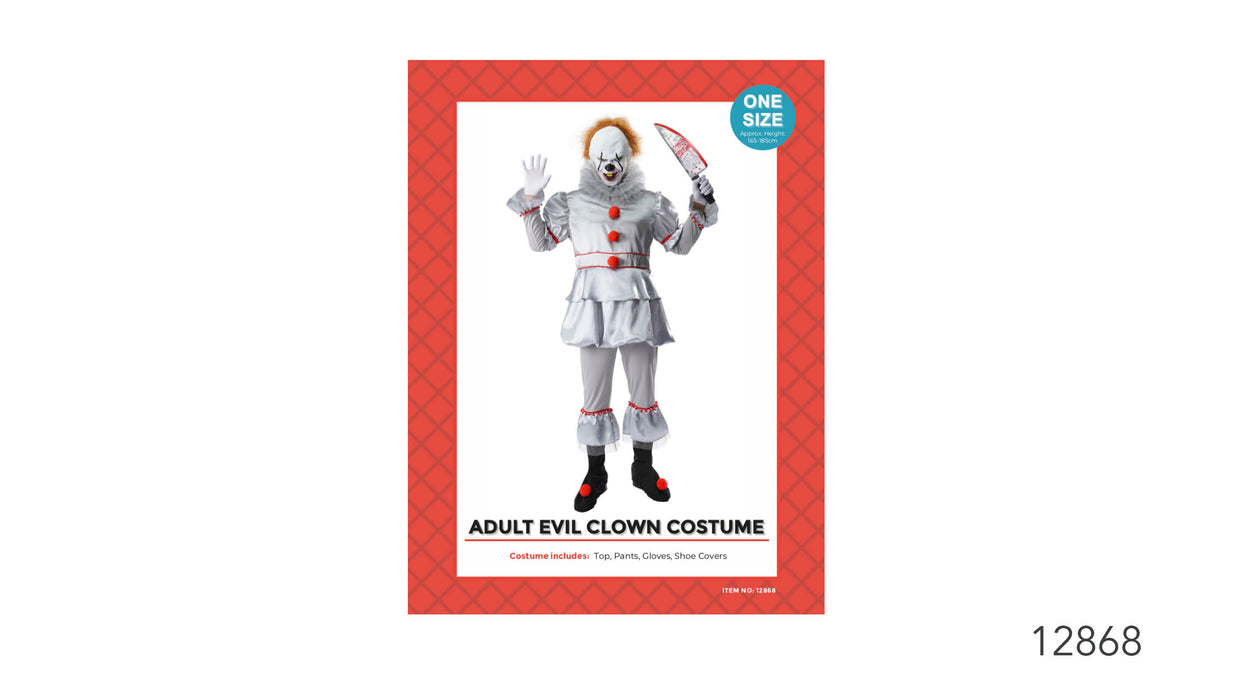 Adult Evil Clown Costume