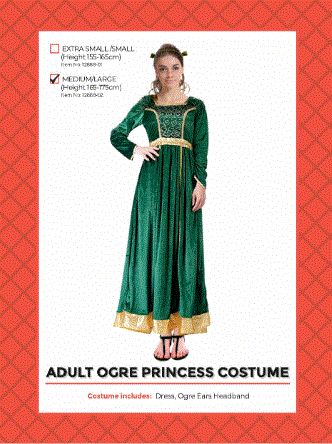 Adult Princess Ogre Costume Medium/Large