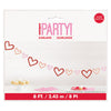 Glitter Hearts Cutout Banner 2.43m (8')
