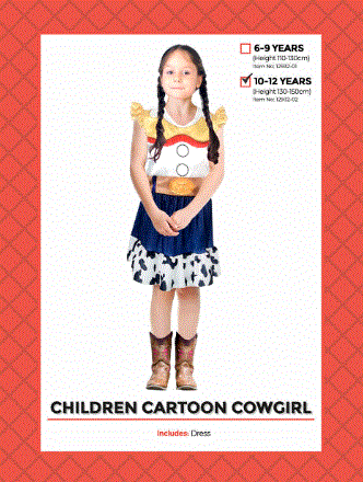 Children's Cowgirl Costume 10-12 Years | Jessie Toy Story Dress Up ...