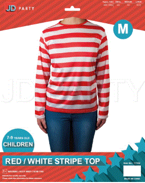 Children's Red/White Stripe Top Medium