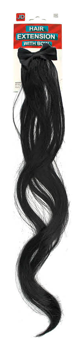 Curly Hair Extension with Bow - Black