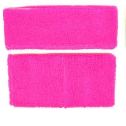 Fluro Pink Headband and Wristband Set