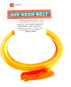 80s Neon Orange Belt