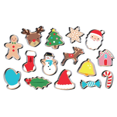Christmas Assorted Cookie Cutters  15 Pack
