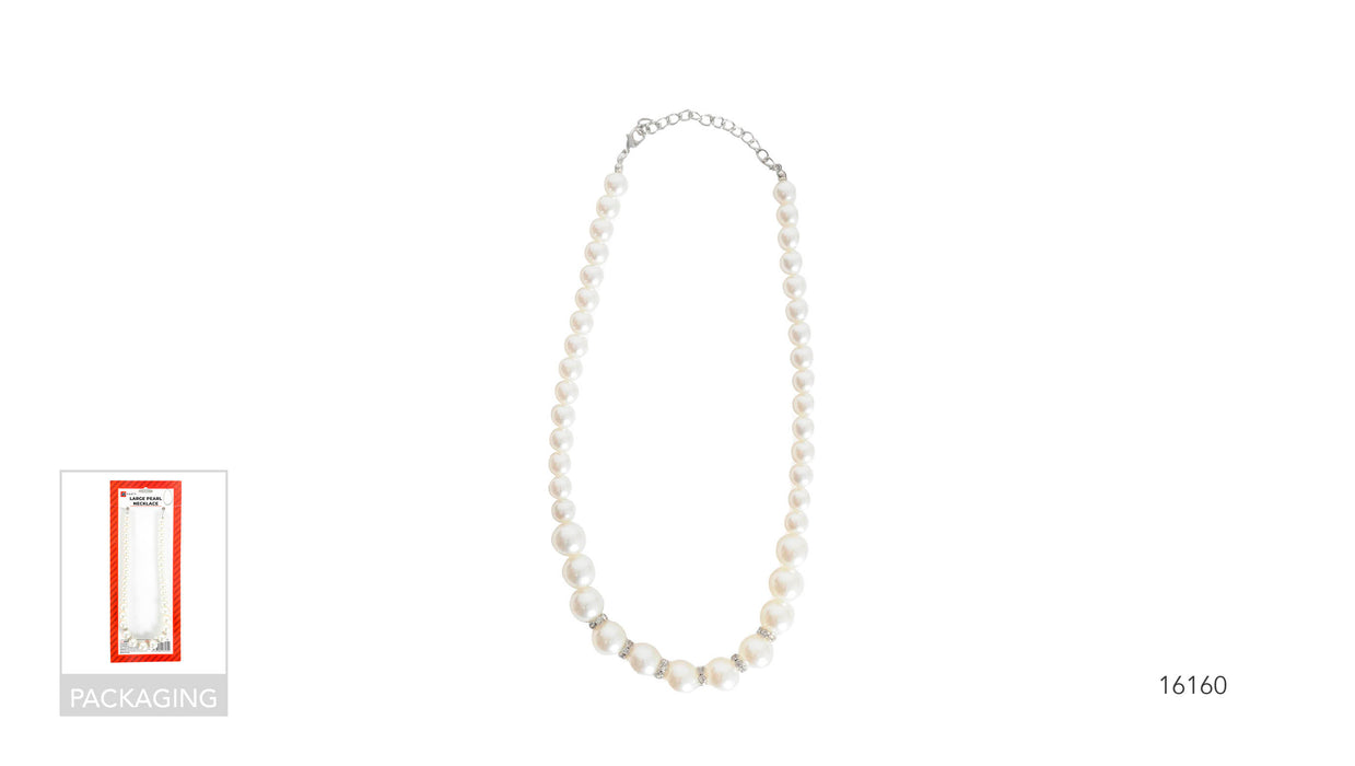 Large Pearl Bead Necklace