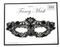 Lace Art Mask – Black Fancy Masquerade Mask