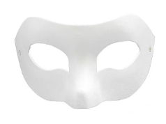 DIY Plain White Eye Mask – Blank Masquerade Mask