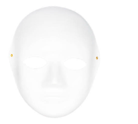 DIY Plain White Full Face Mask – Blank Costume Mask