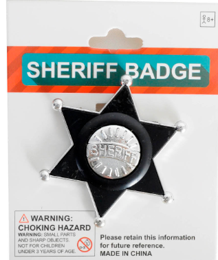 Sheriff Badge - Black