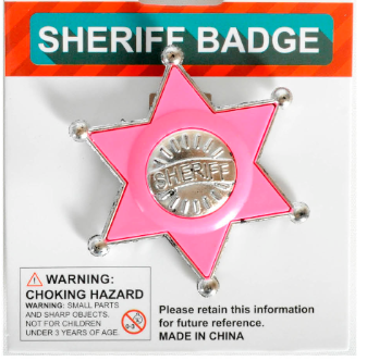 Sheriff Badge - Pink