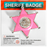 Sheriff Badge - Pink