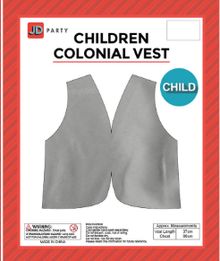 Children's Colonial Vest Grey