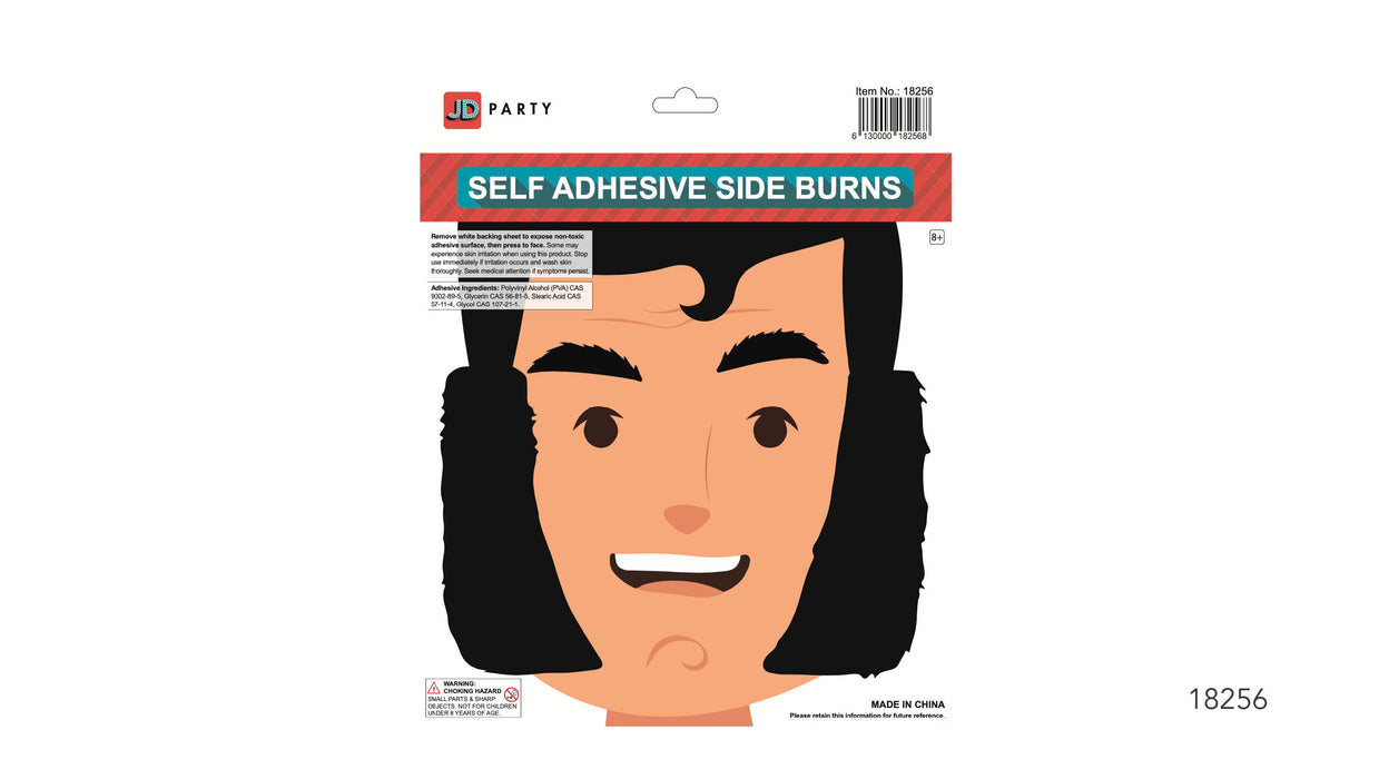 Self Adhesive Black Side Burns