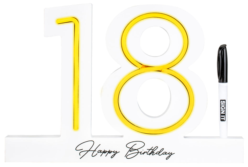 18th LED Neon Signature Block