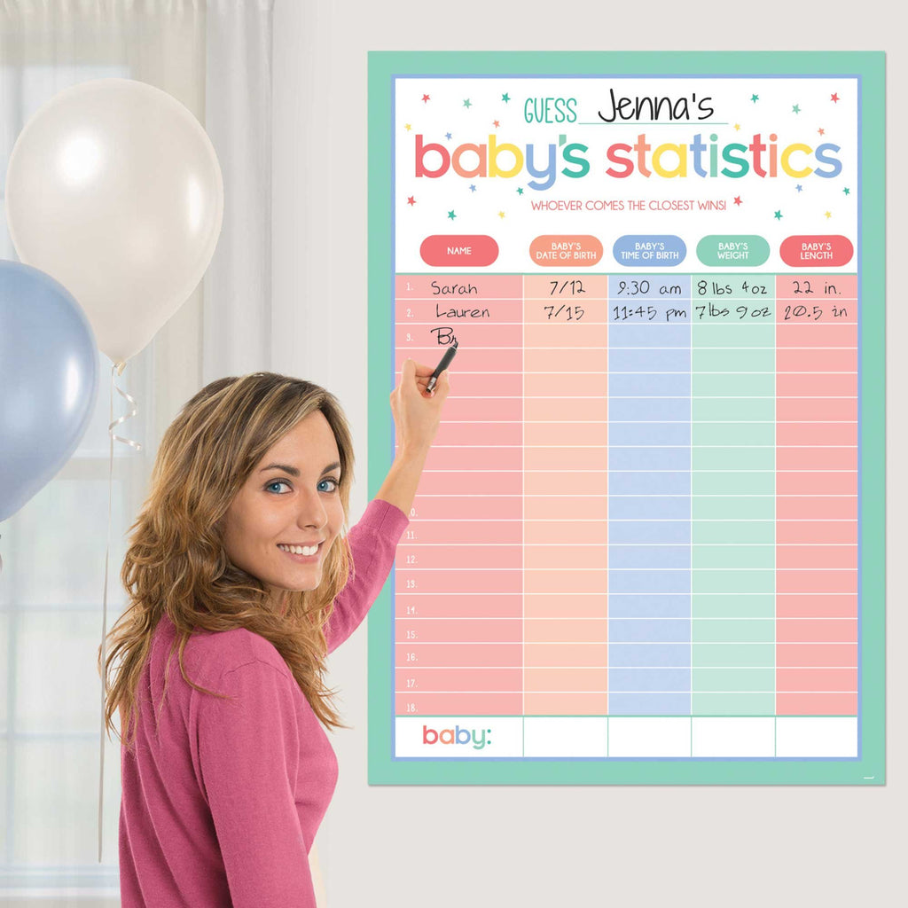 Baby's Statistics Game — Red Fox Party Supplies