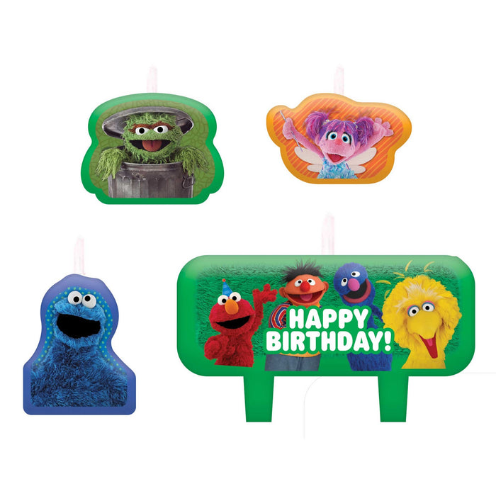 Sesame Street Happy Birthday Candle Set — Red Fox Party Supplies