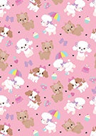 Folded Gift Wrap Pups