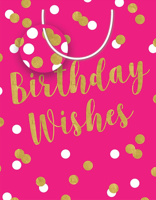 Birthday Wishes  Medium Gift Bag