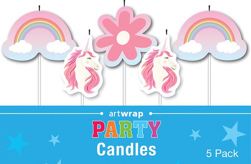 Unicorn Candles 5 Pack