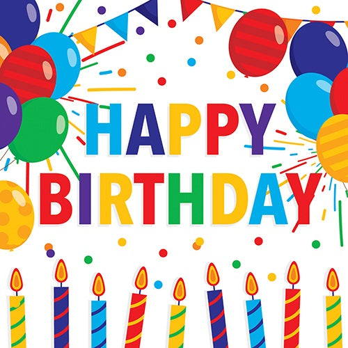 Happy Birthday Napkins 20Pk