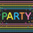 Happy Birthday Neon Napkins 20Pk