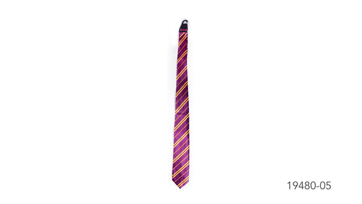 Long Tie With Stripe (Maroon)