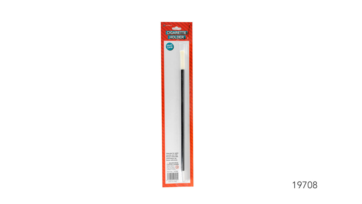 Long 32cm cigarette holder costume accessory in retail packaging