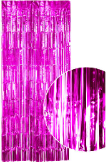 Metallic Hot Pink Curtain