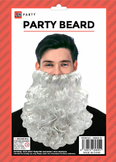 Deluxe Curly White Beard
