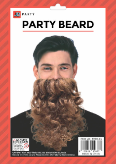 Deluxe Curly Brown Beard