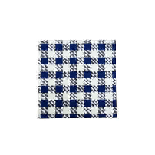 Blue Gingham Lunch Napkins - 25 Pack