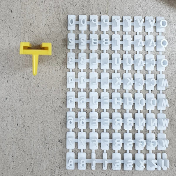 Mini Letter Embosser Set And Universal Letter Holder