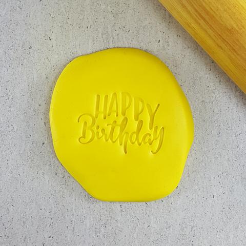 Happy Birthday Embosser Small 40mm