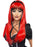 Bewitching Wig Red & Black