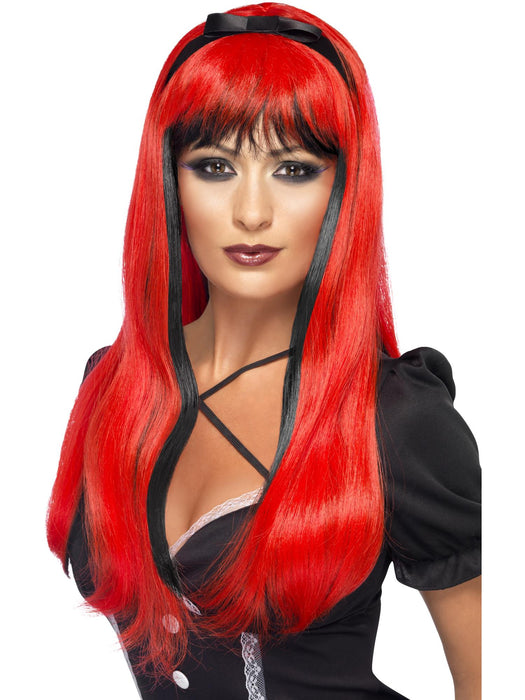 Bewitching Wig Red & Black