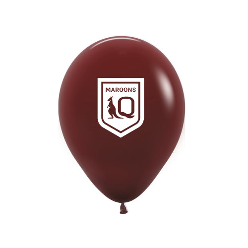 Printed Queensland Maroons NRL State of Origin 30cm latex balloon