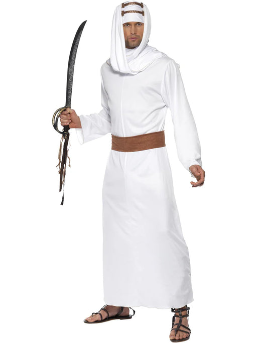Lawrence of Arabia Costume, White with Gown, Headpiece & Belt