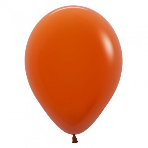 Decrotex 100 Pack Fashion Sunset Orange 30cm Balloon