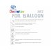 Airz Foil Balloon Iridescent  Spike Star - Silver 100cm
