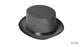 20s Pinstripe Gangster Top Hat
