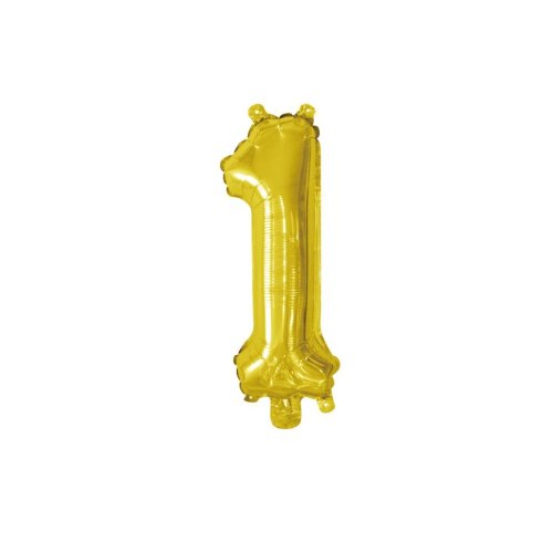 Decrotex Gold "1" Numeral Foil Balloon 35cm (14")