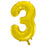 Gold Mega Foil 34'' Number