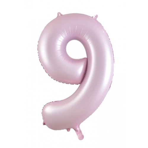 Matt Pastel Pink Mega Foil 34''  Number