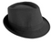 Trilby Hat (Black With Black Ribbon)
